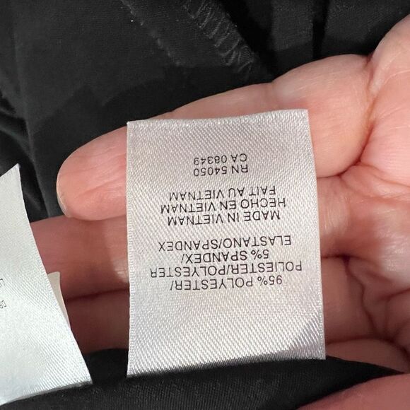 Jones New York Black V Neck Long Sleeve Dress - Picture 10 of 12